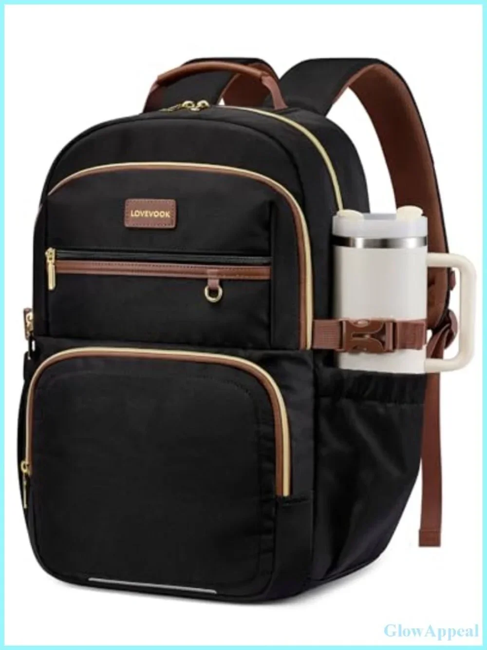 Laptop Backpack for Women with Padded Laptop Compartment,Water-Resistant Daypack